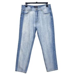 Momokrom Dolls Kill Boyfriend two toned Jeans size 8